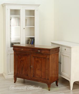 110cm classic style sideboard in solid walnut wood